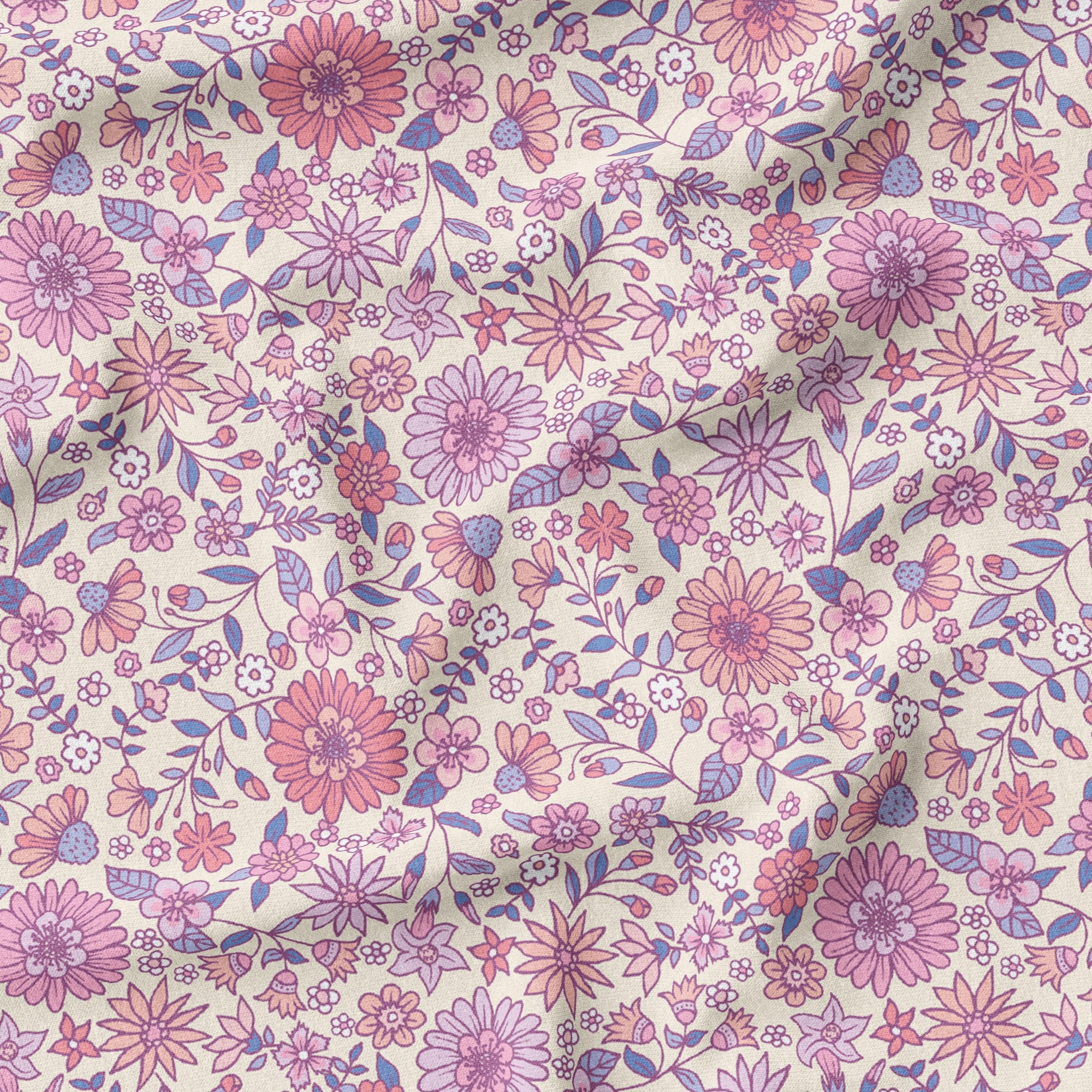Whispering Wildflower - Boho Floral Fabric
