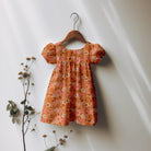 Daisy Shell Floral Brown-Melco Fabrics-online-fabric-shop-australia