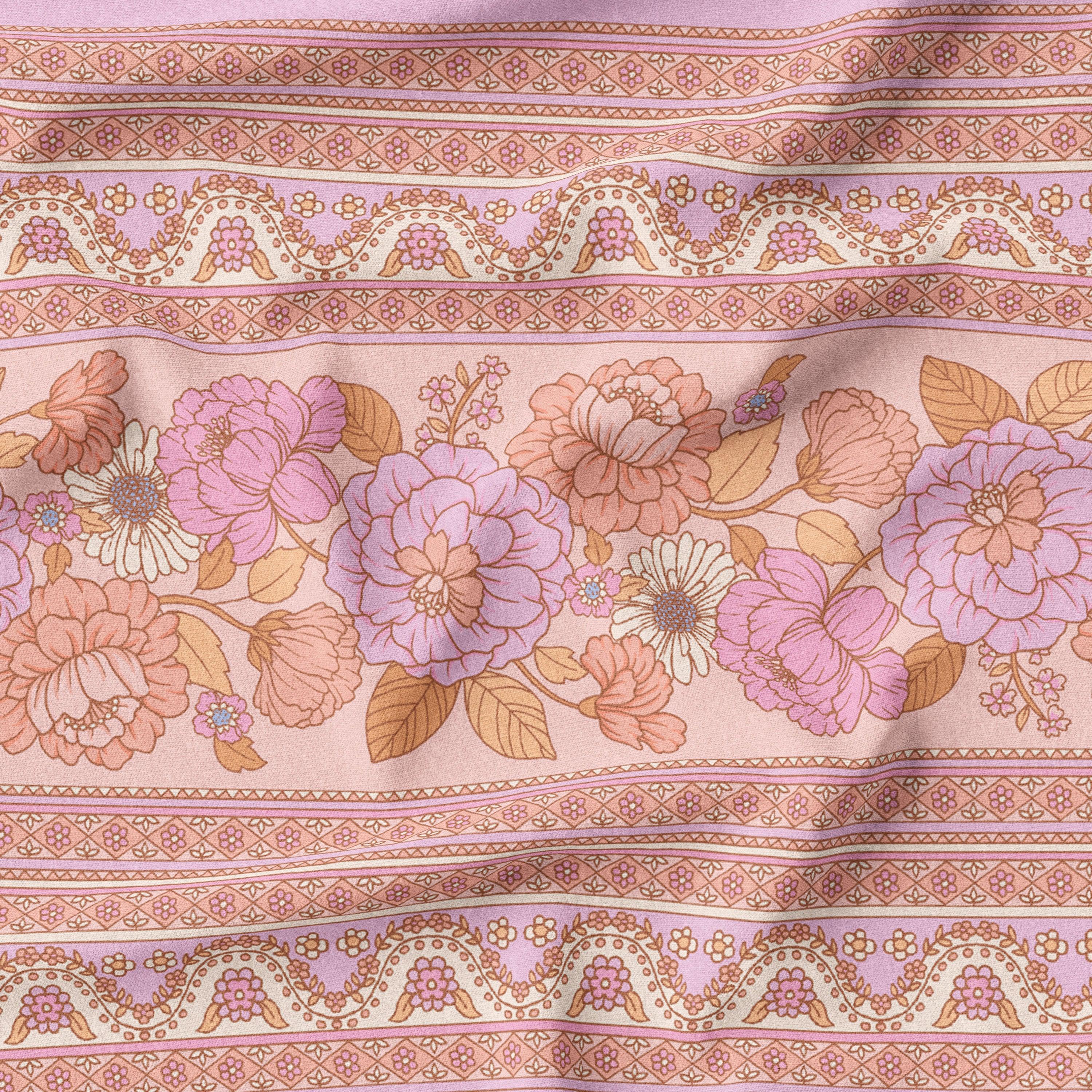 Bohemian Bloom Pastel-Melco Fabrics-online-fabric-shop-australia