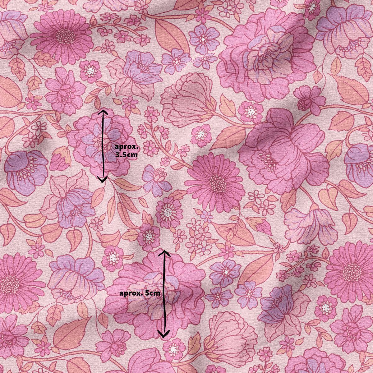 Bohemian Bloom Blush-Melco Fabrics-online-fabric-shop-australia