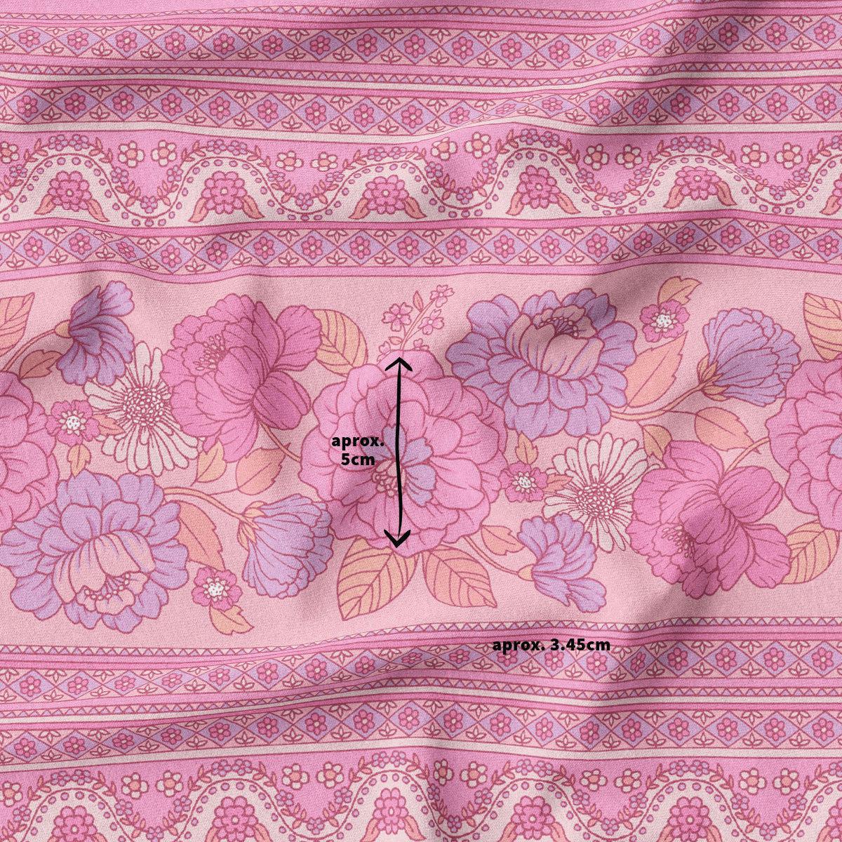 Bohemian Bloom Blush-Melco Fabrics-online-fabric-shop-australia