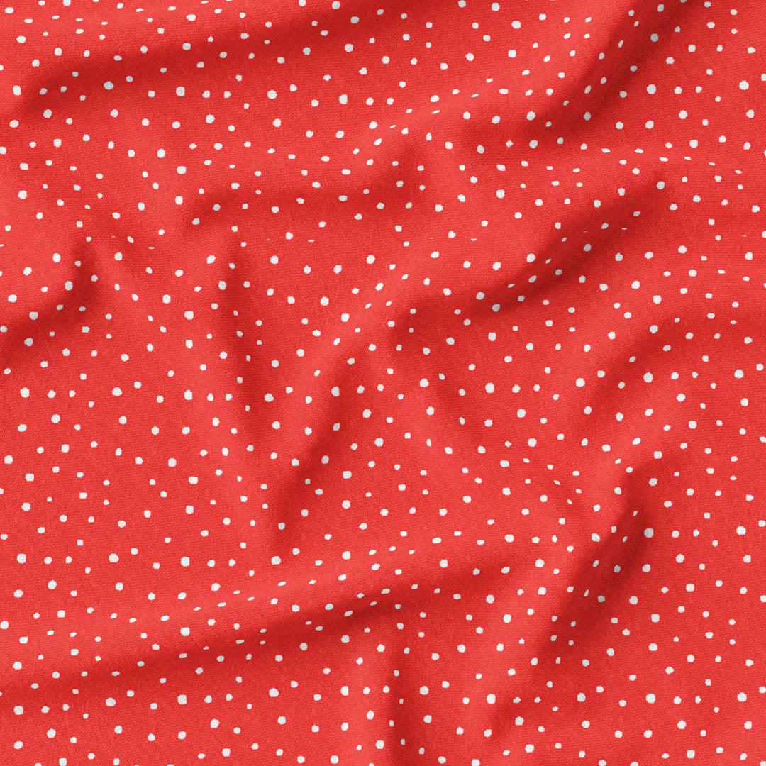 Ditsy Dots - Red-Melco Fabrics-online-fabric-shop-australia