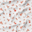 Dainty Spaced Floral - Red-Melco Fabrics-online-fabric-shop-australia