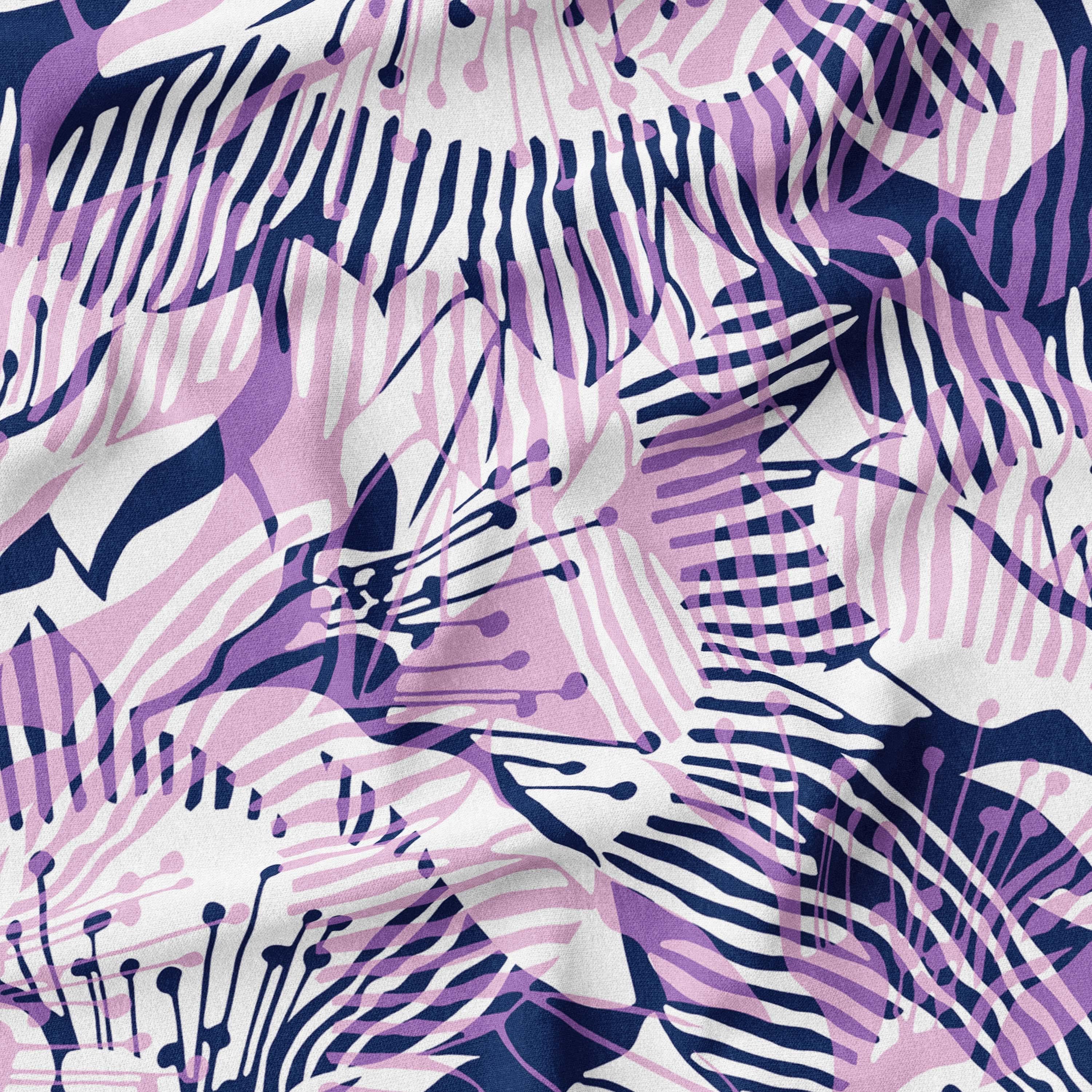 melco-fabrics-online-fabric-store-print-on-demand-australia-Mystic Haze Abstract Stripe floral - Rachel Parker
