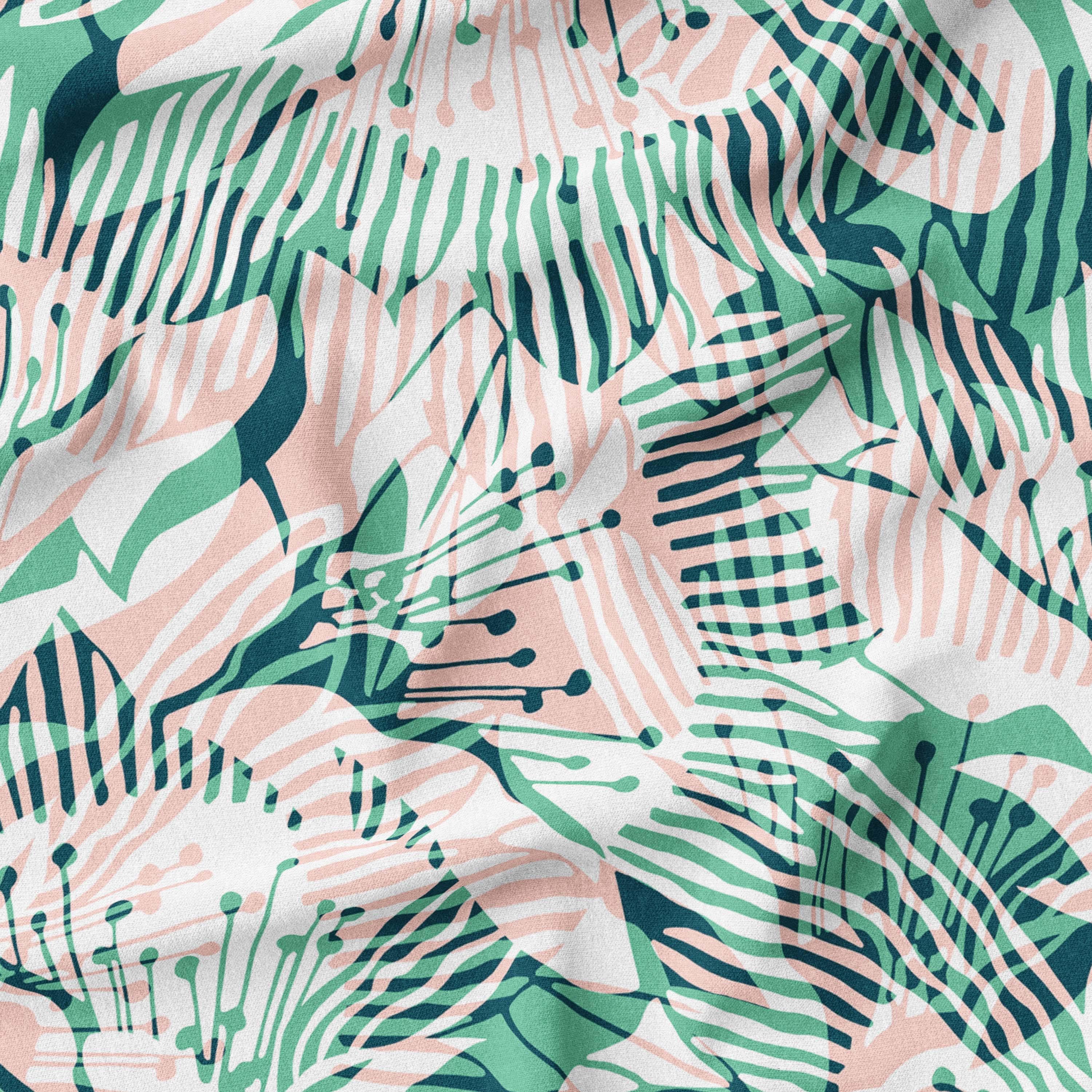 melco-fabrics-online-fabric-store-print-on-demand-australia-Springtime Abstract stripe floral - Rachel Parker